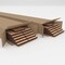 Ekena Millwork 94H x 1/4T Adjustable Wood Slat Wall Panel Kit w/ 2W Slats, Hickory contains 22 Slats SWW66X94X0250HI - alternate 2